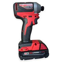 Milwaukee 2850-20 M18 Compact Brushless Hex Impact Driver with Battery
